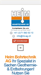 Mobile Screenshot of hb-ag.ch